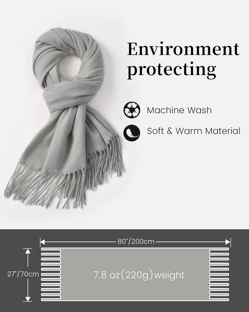 Ymomode Store Scarfs for Women Pashmina Shawls and Wraps for Evening Dress Bridesmaid Wedding Bridal Winter Warm Long Large Scarves - Image 1